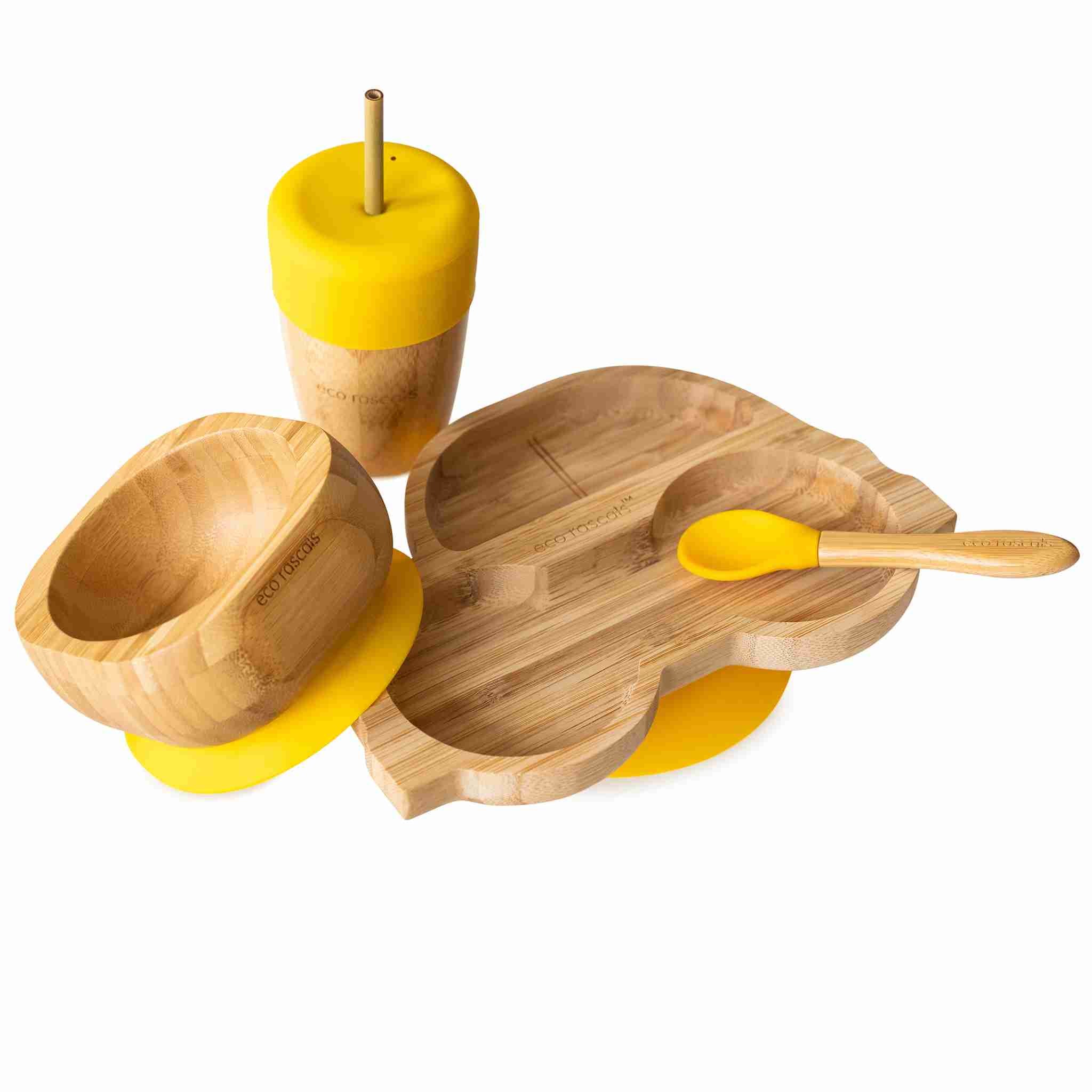 Eco Rascals Bundles Set Svezzamento Auto Blu 6 pezzi bambu