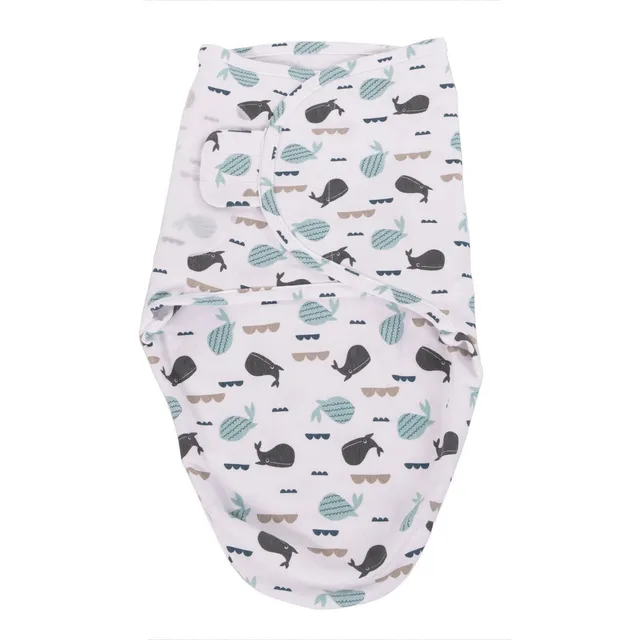 BoJungle Sleep B-Wrap Ocean Whales fascia cotone Small