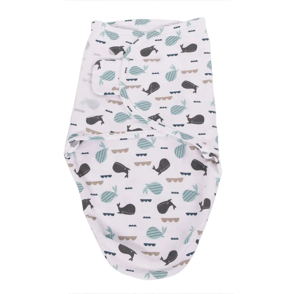 BoJungle Sleep B-Wrap Ocean Whales fascia cotone Small