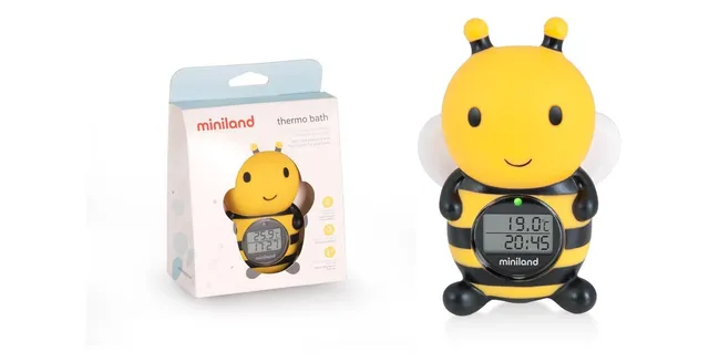 Miniland Bagno Thermo Bath Bee termometro bagnetto ape galleggiante
