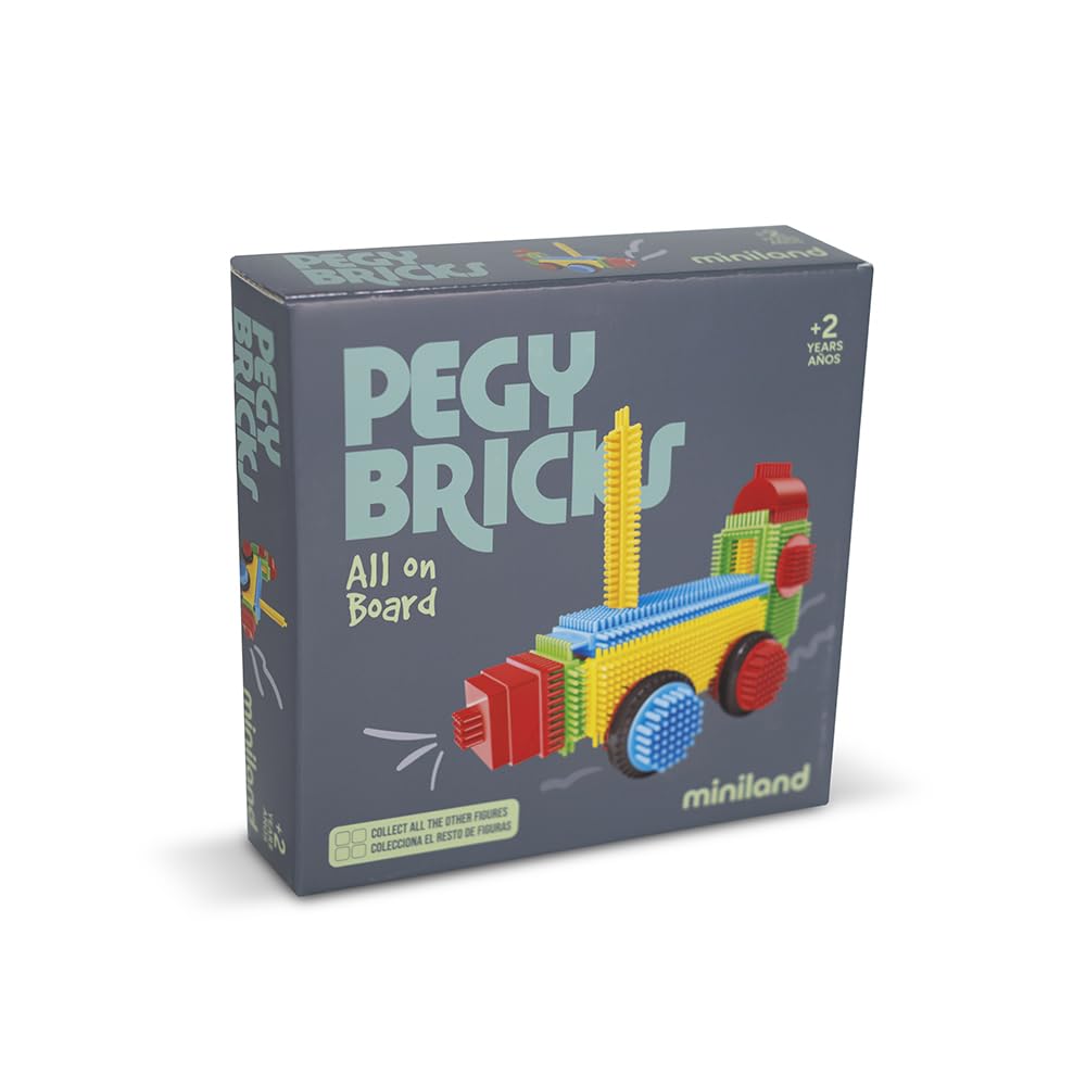 Miniland Pegy Bricks All On Board treno costruzioni 22 pezzi 2 anni