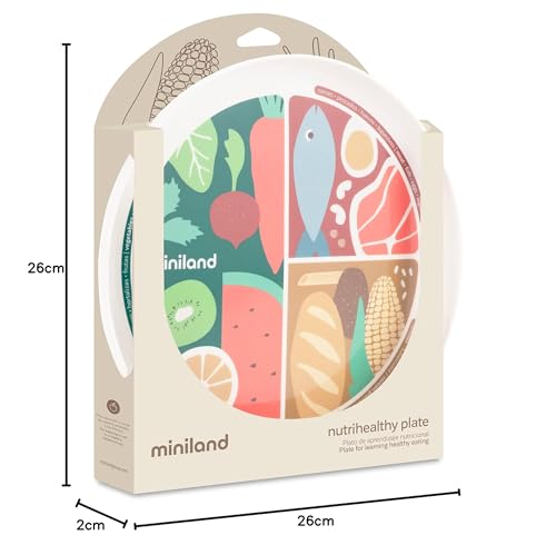 Miniland Nutrihealthy Piatto Svezzamento BLW Porzioni Bimbi