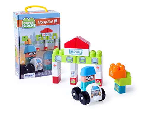 Miniland Super Blocks 32351 blocchi ospedale 17 pezzi