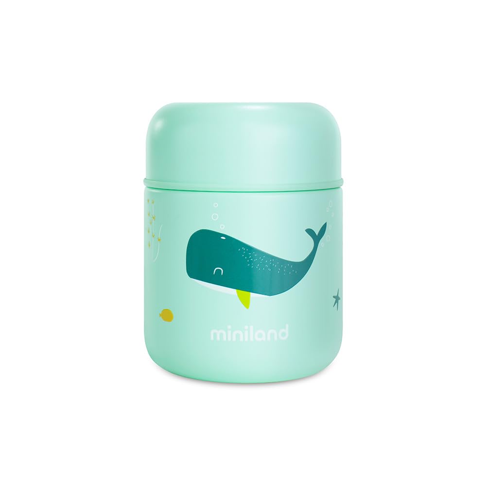 Miniland Passeggio Thermos Pappa 280 ml Whaley Acciaio Inox