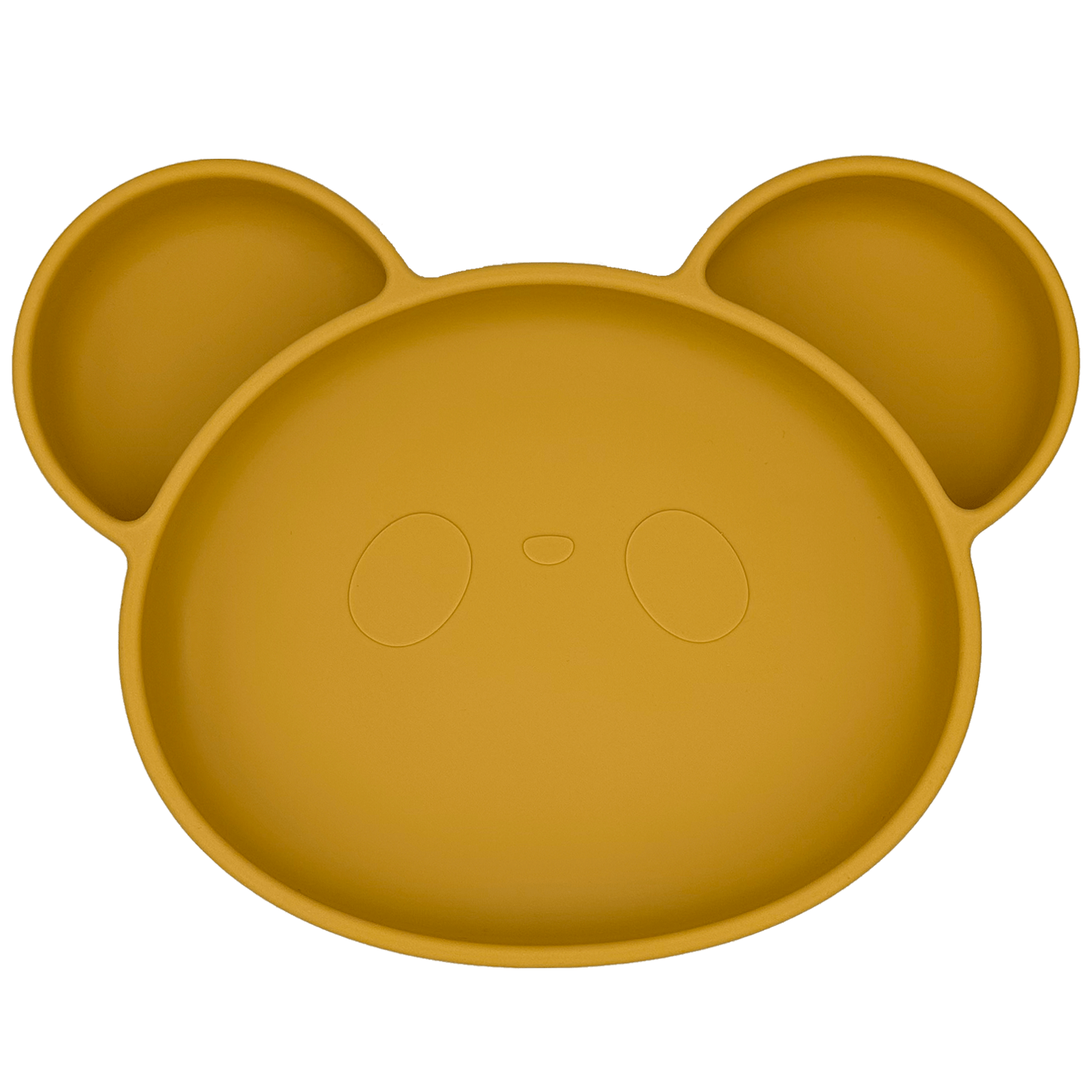 Youly set pappa giallo ocra piatto orso e posate