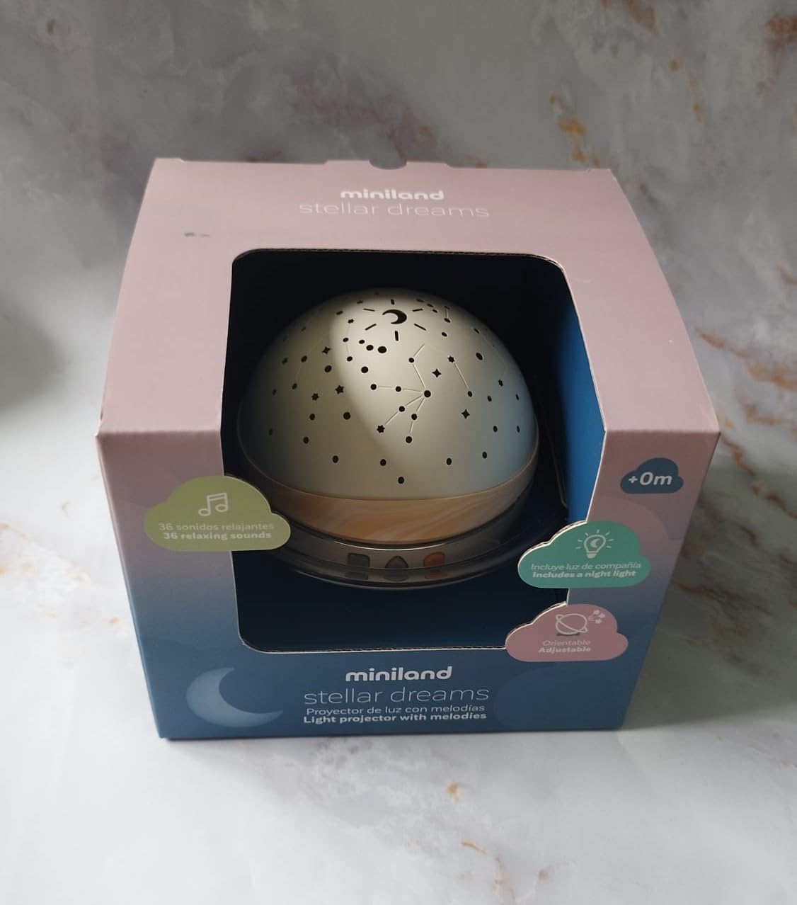 Miniland Stellar Dreams proiettore stelle musica rumore bianco