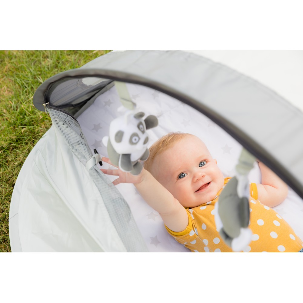 Bo Jungle Outdoor B-Play Nest lettino pop-up Grey Stars con zanzariera