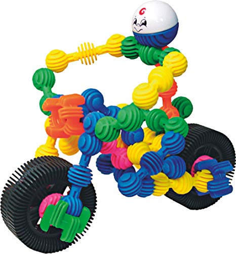 Miniland 94025 Costruzioni 70 Pezzi con Ruote 8 cm 3-6 Anni