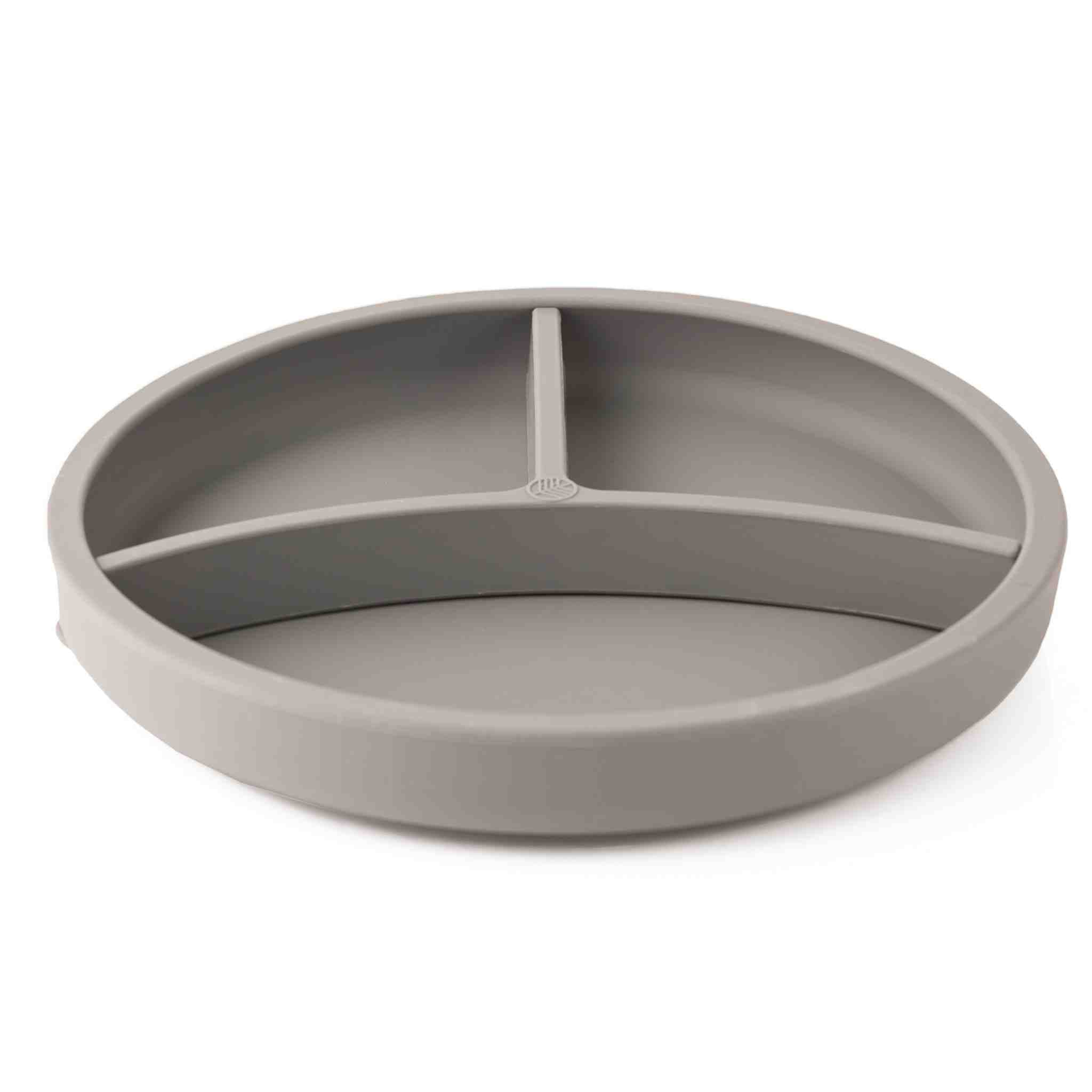 Eco Rascals Silicone Divider Plates piatto argento con divisore