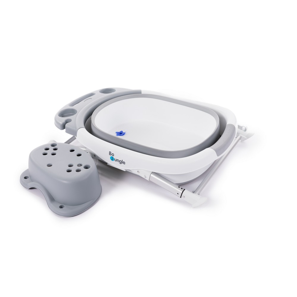BoJungle B-Foldable Shower Bath Vaschetta Grigia Pieghevole