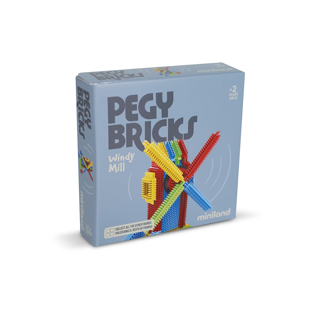 Miniland Pegy Bricks Windy Mill costruzioni mulino 22 pezzi