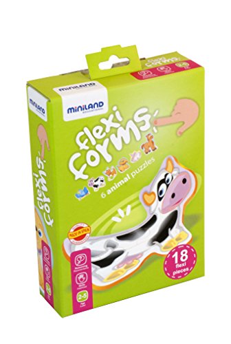 Miniland Flexi Forms 45311 puzzle 6 animali 18 pezzi