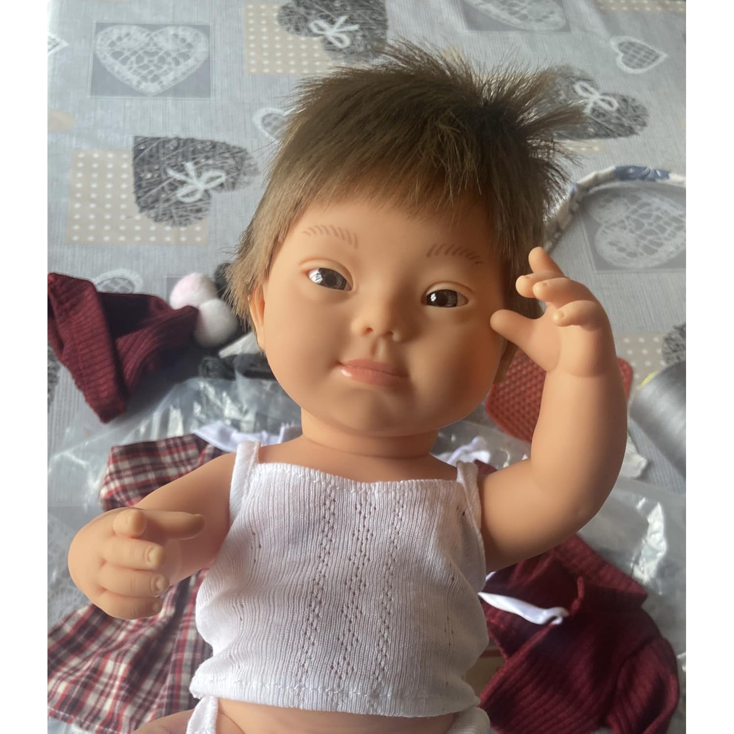Miniland bambola sindrome di Down 38 cm vinile