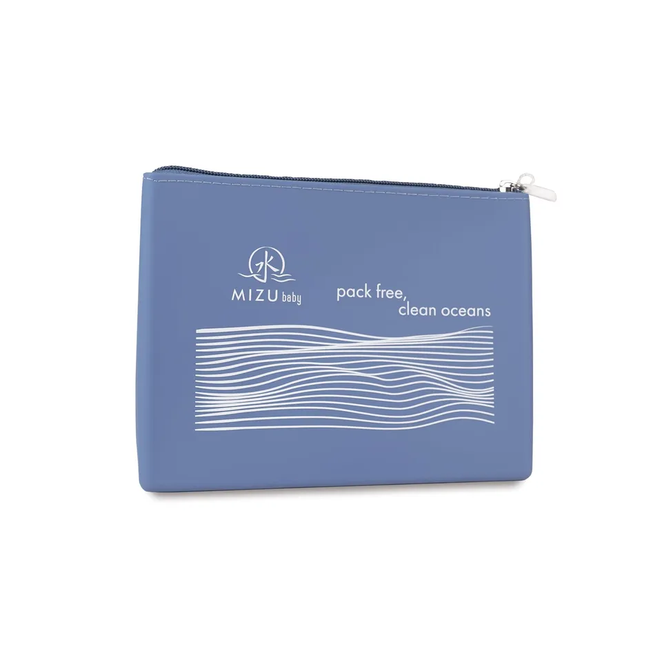 Mizu Baby Mami Blu Mizu pochette silicone impermeabile con zip
