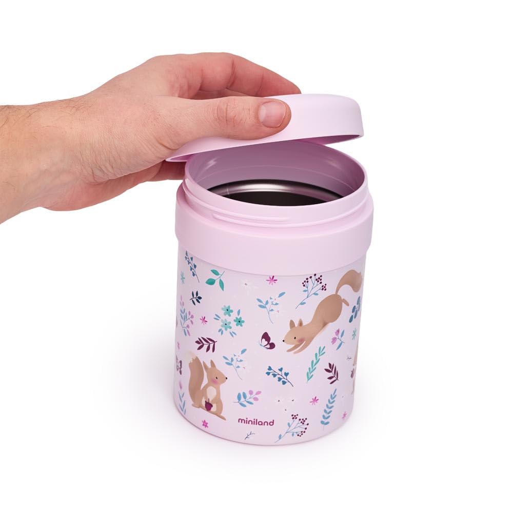 Miniland Thermetic contenitore termico pappa 700 ml acciaio Squirrel
