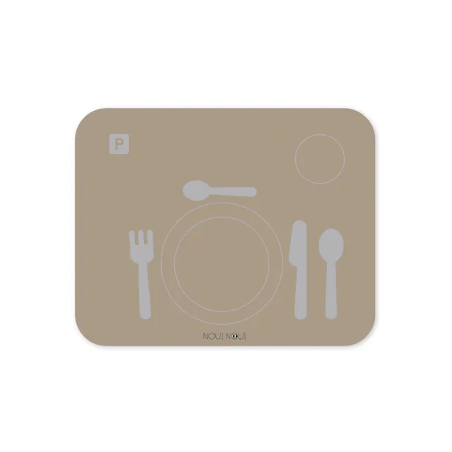 Noui Noui Learning Mats olive haze set pappa 43x34 cm