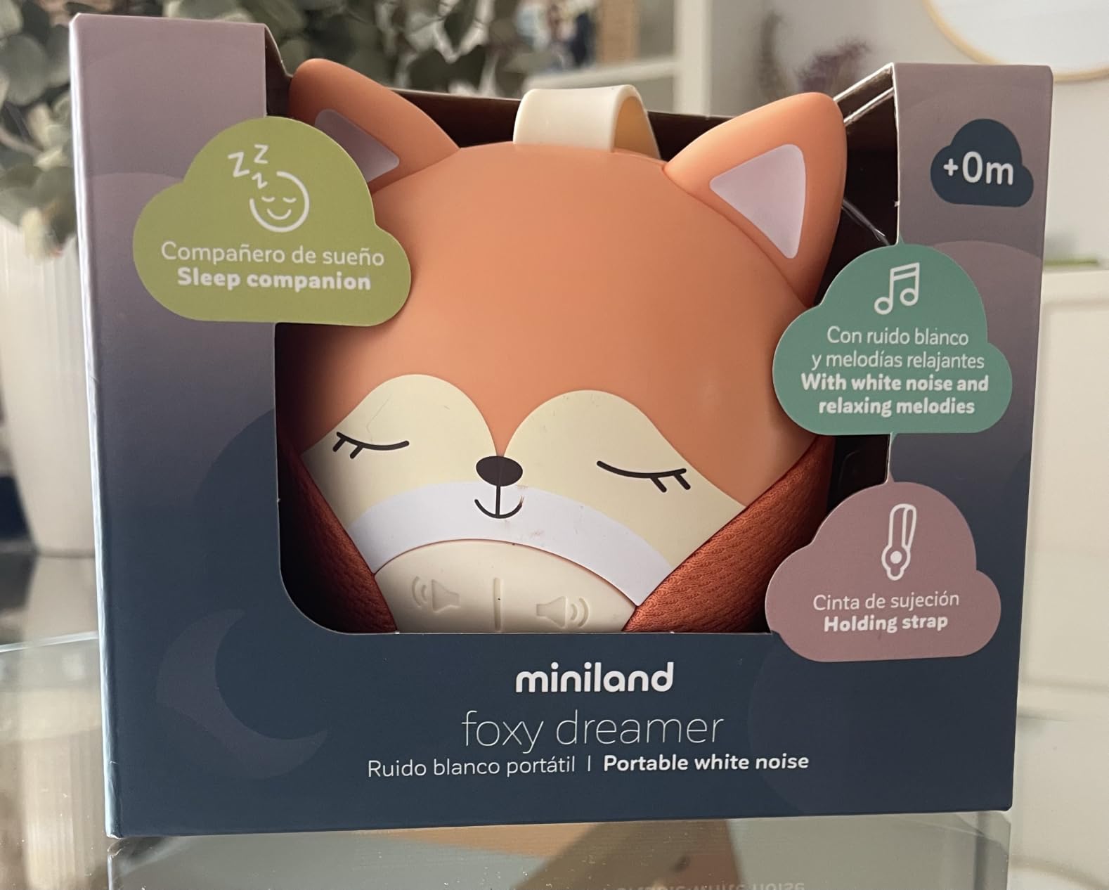 Miniland Riposo Foxy Dreamer rumore bianco bebè con timer