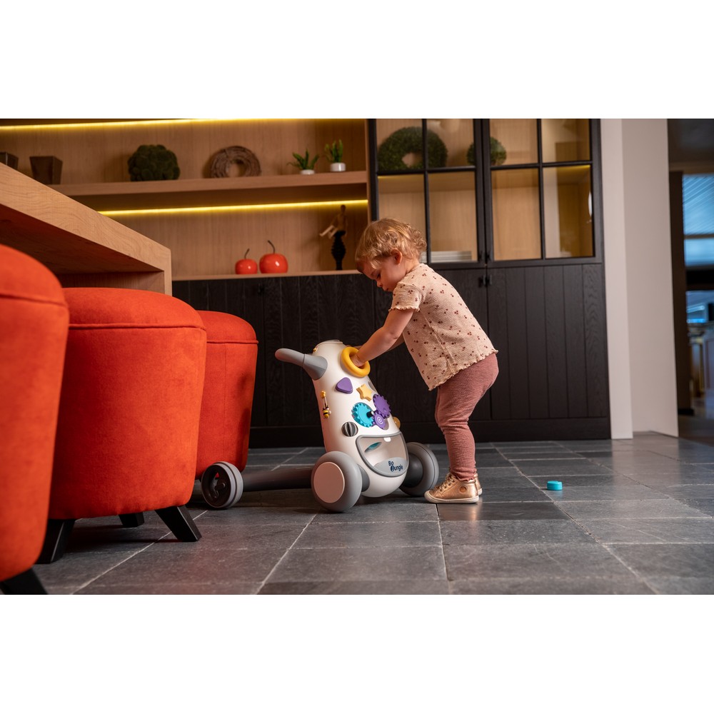 BoJungle Playtime B-Walking Aid Jumpy Carrello Grigio