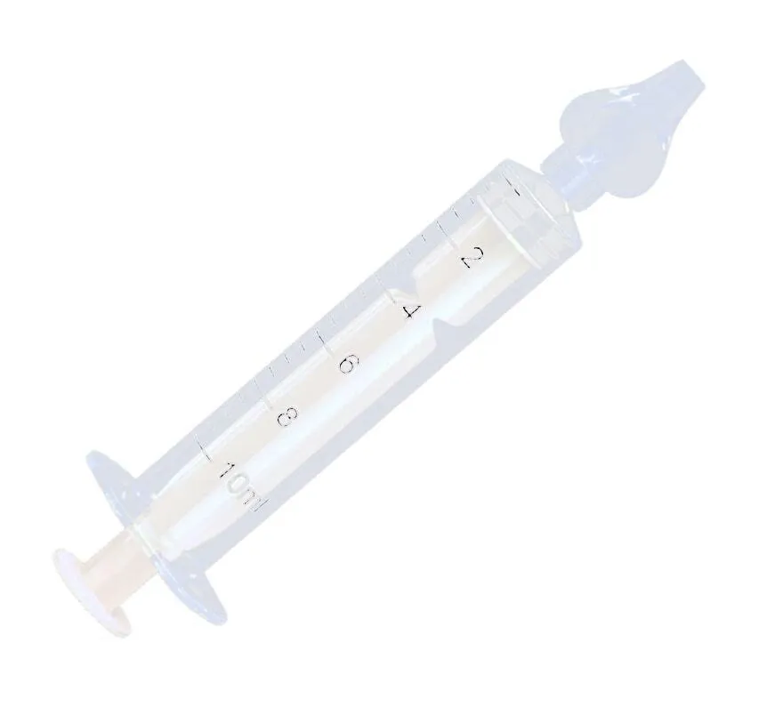 BoJungle irrigatore nasale siringa 10 ml silicone 2 pezzi