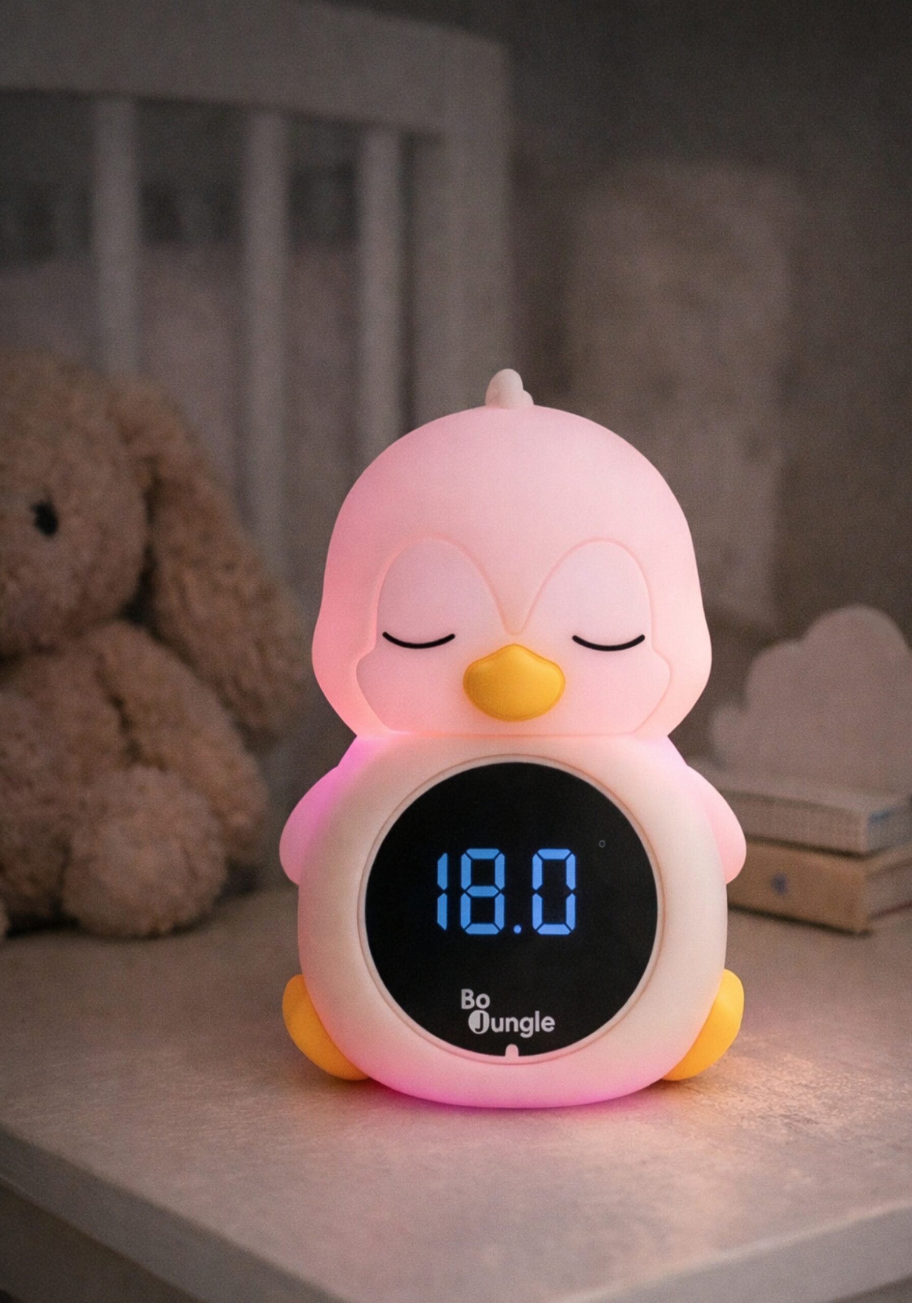 BoJungle termometro bagnetto pinguino 3in1 con luce notte