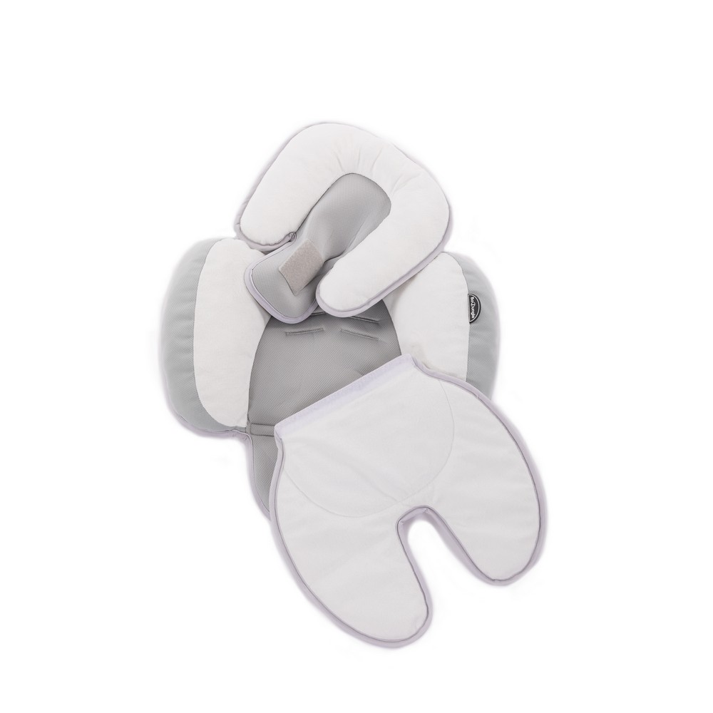 BoJungle Outdoor B-Snooze Cuscino 3 in 1 Bianco Grigio