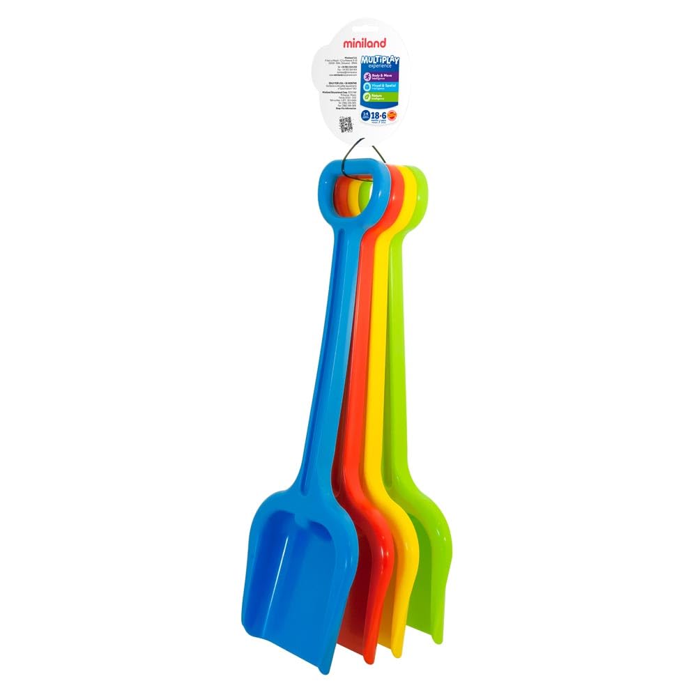 Miniland Set 4 picche giochi sabbia 50 cm multicolore