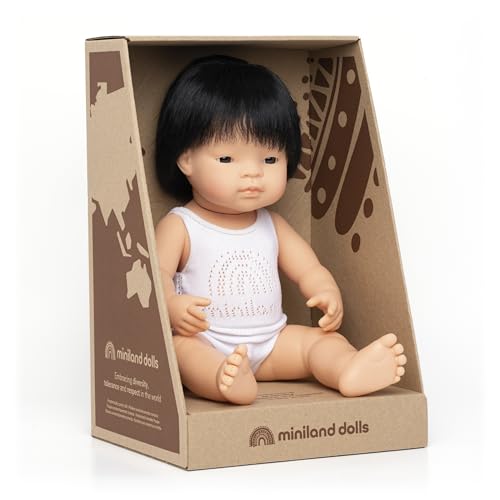 Miniland Bambola Asiatica 38 cm vinile profumato vaniglia