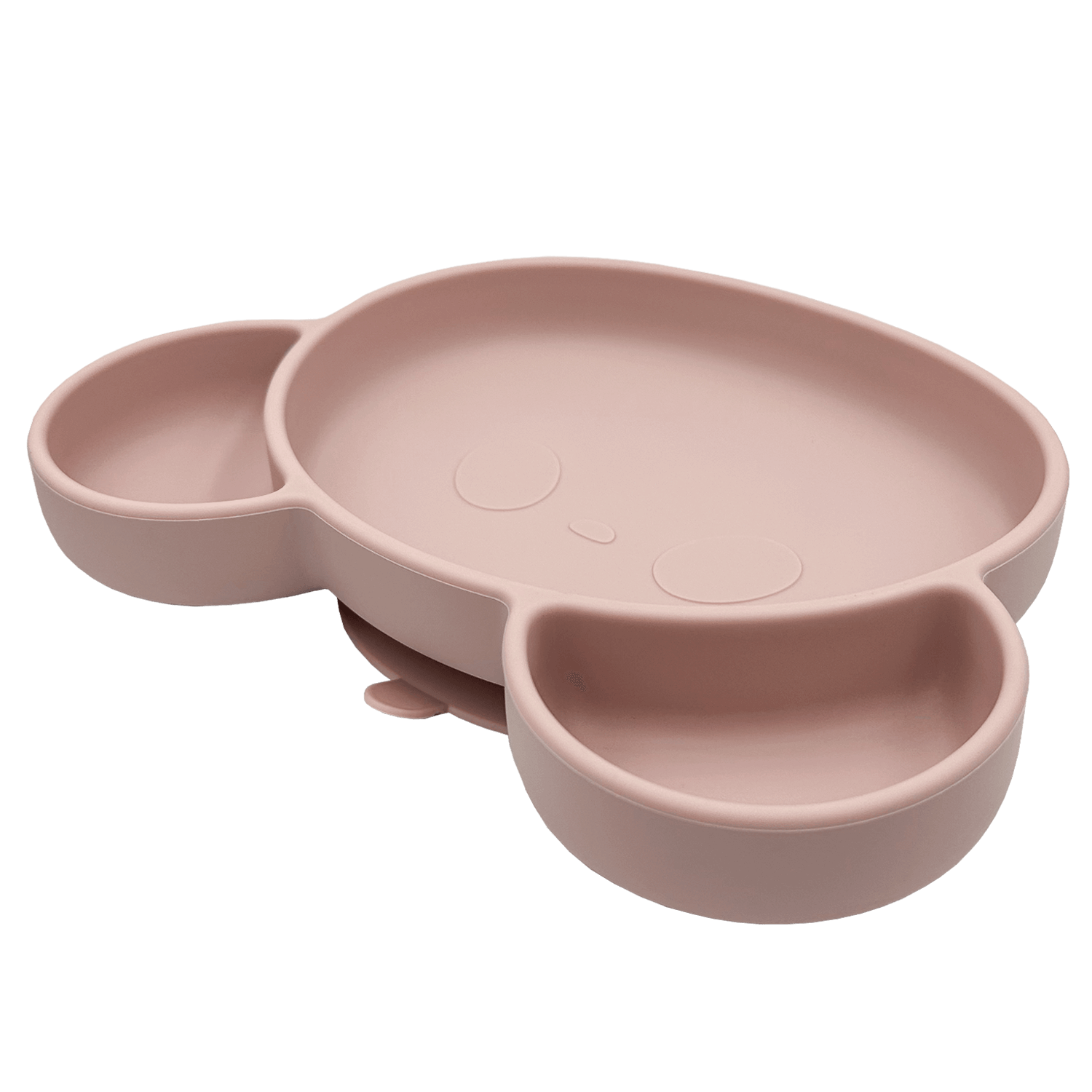 Youly Beer piatto svezzamento orso rosa cipria ventosa