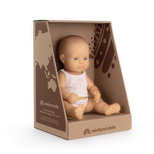 Miniland Dolls Bambola 31351 Bambino 32 cm Caucasico