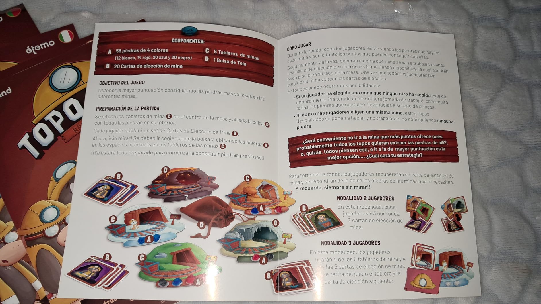 Miniland Topo Top Gioco Strategia Bambini 6 Anni