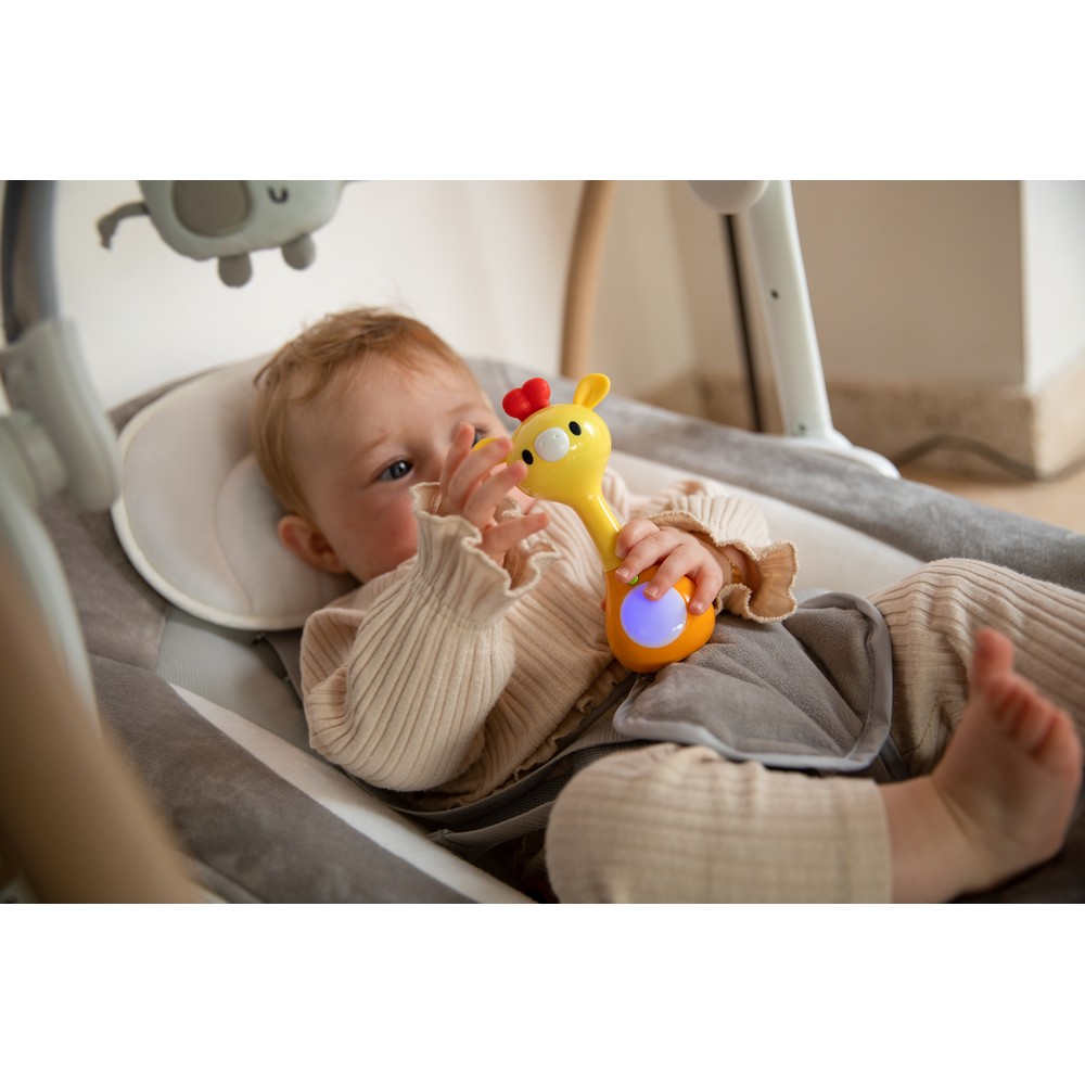 BoJungle B-Light & Music Rattle sonaglio giraffa luci