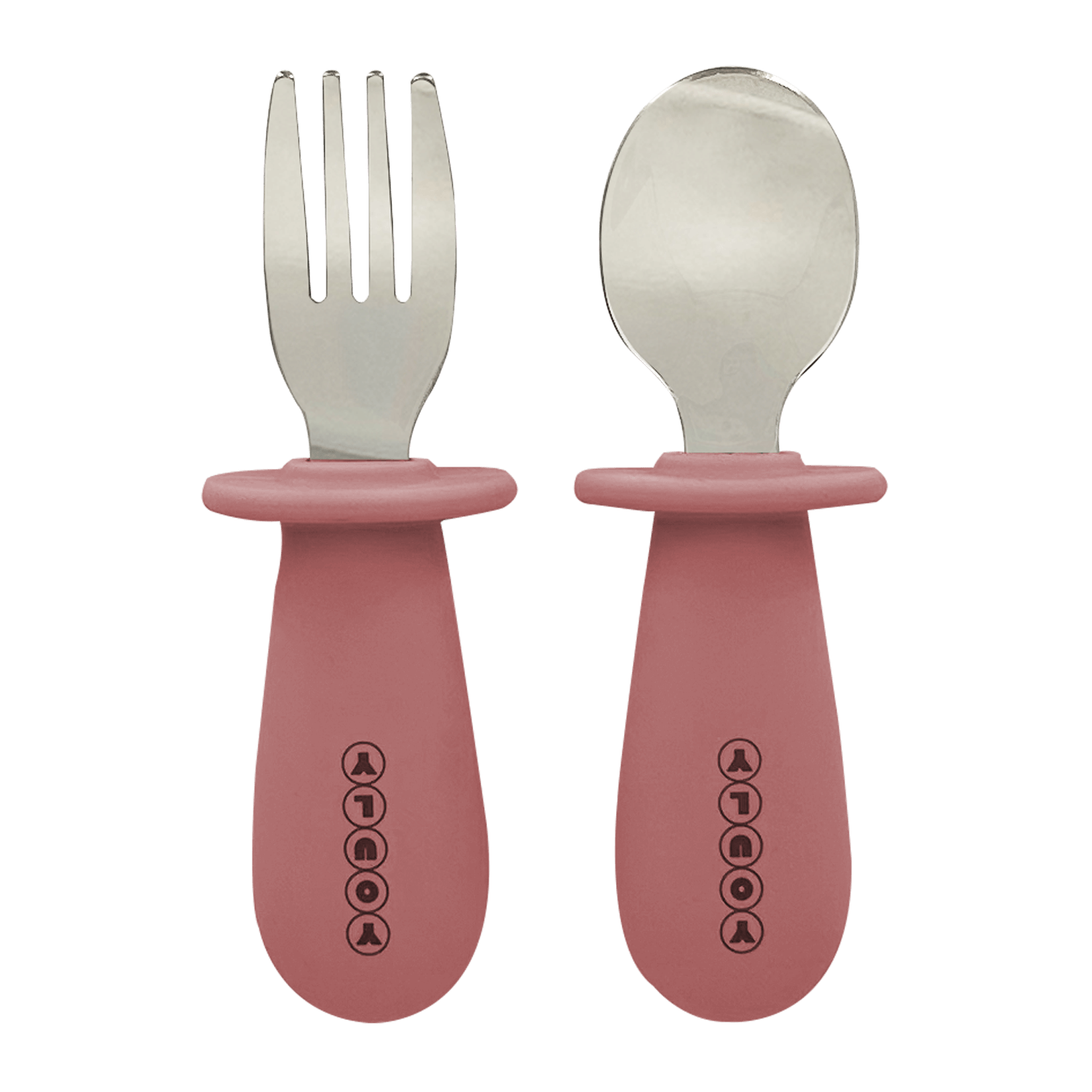 Youly Kinderbestek Posate Bimbi Vintage Rosa Acciaio