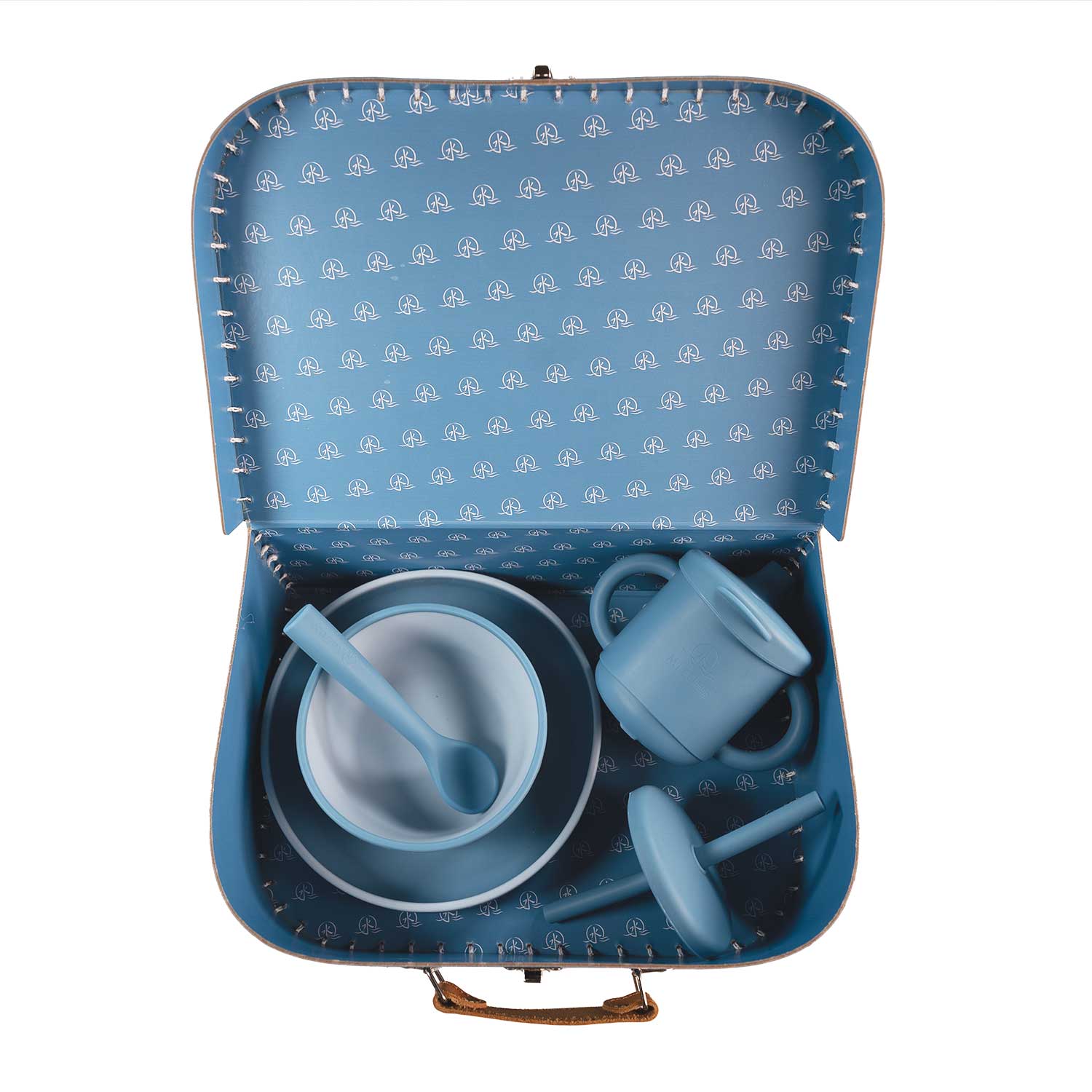 Mizu Baby Taiki Meal Set silicone blu 5 pezzi svezzamento