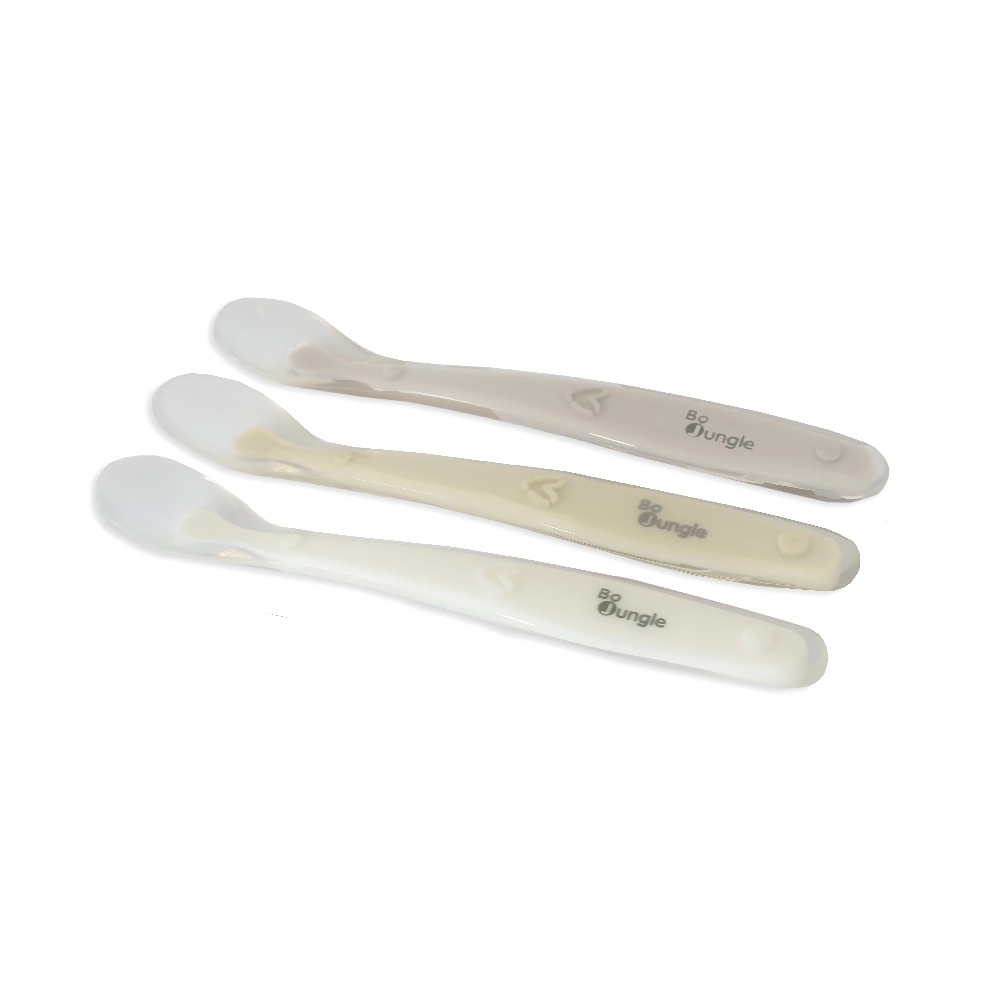 BoJungle Soft Spoons cucchiai silicone 3 pezzi dune terra