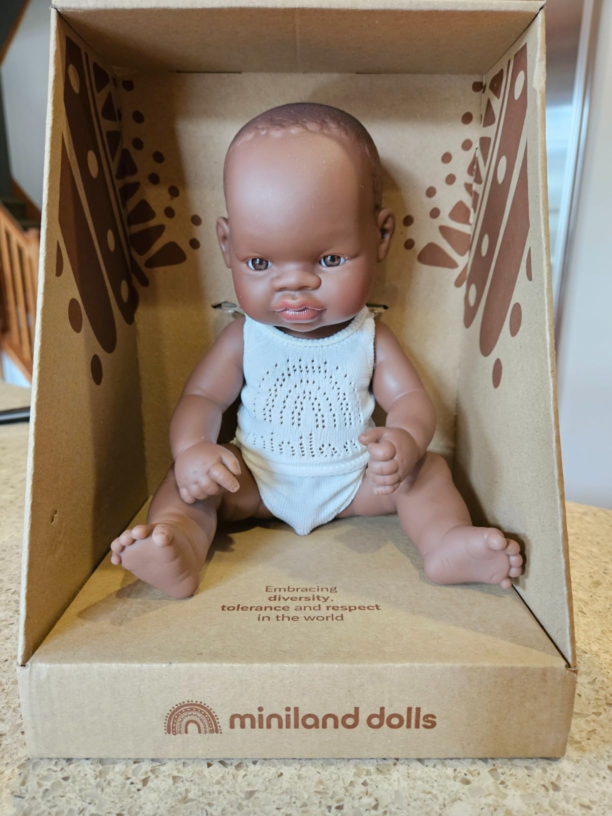 Miniland Bambole Bambola 31353 Bambino Africano 32 cm