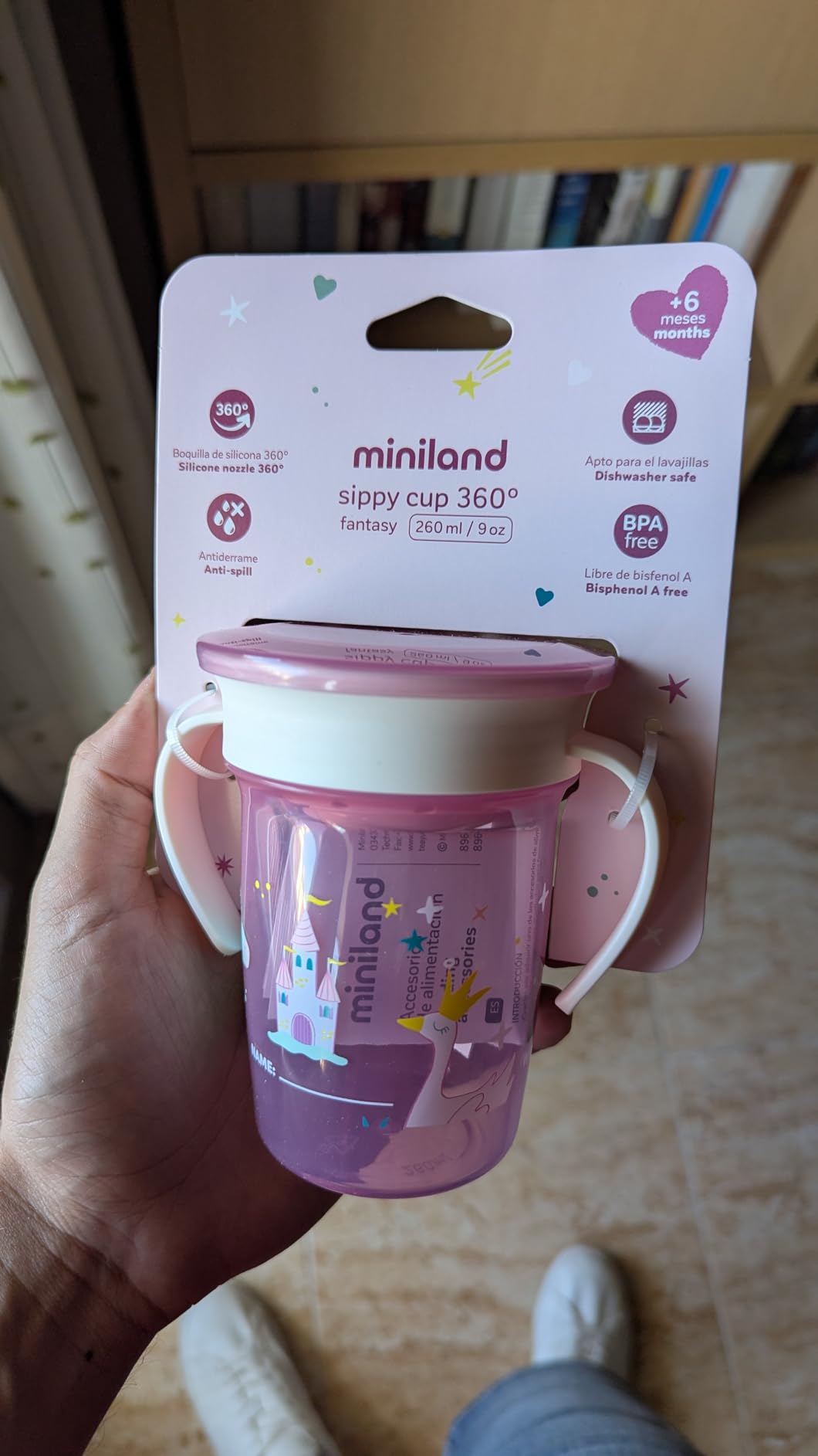 Miniland Alimentazione Tazza 360 Jurassic 270 ml con Manici