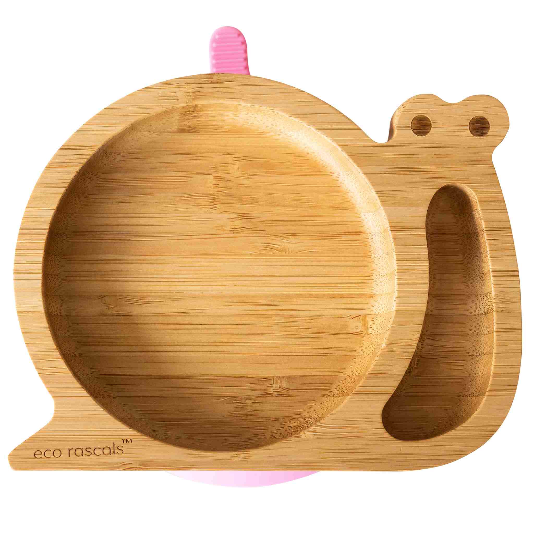 Eco Rascals Bamboo Plates Snail piatto lumaca con ventosa oro