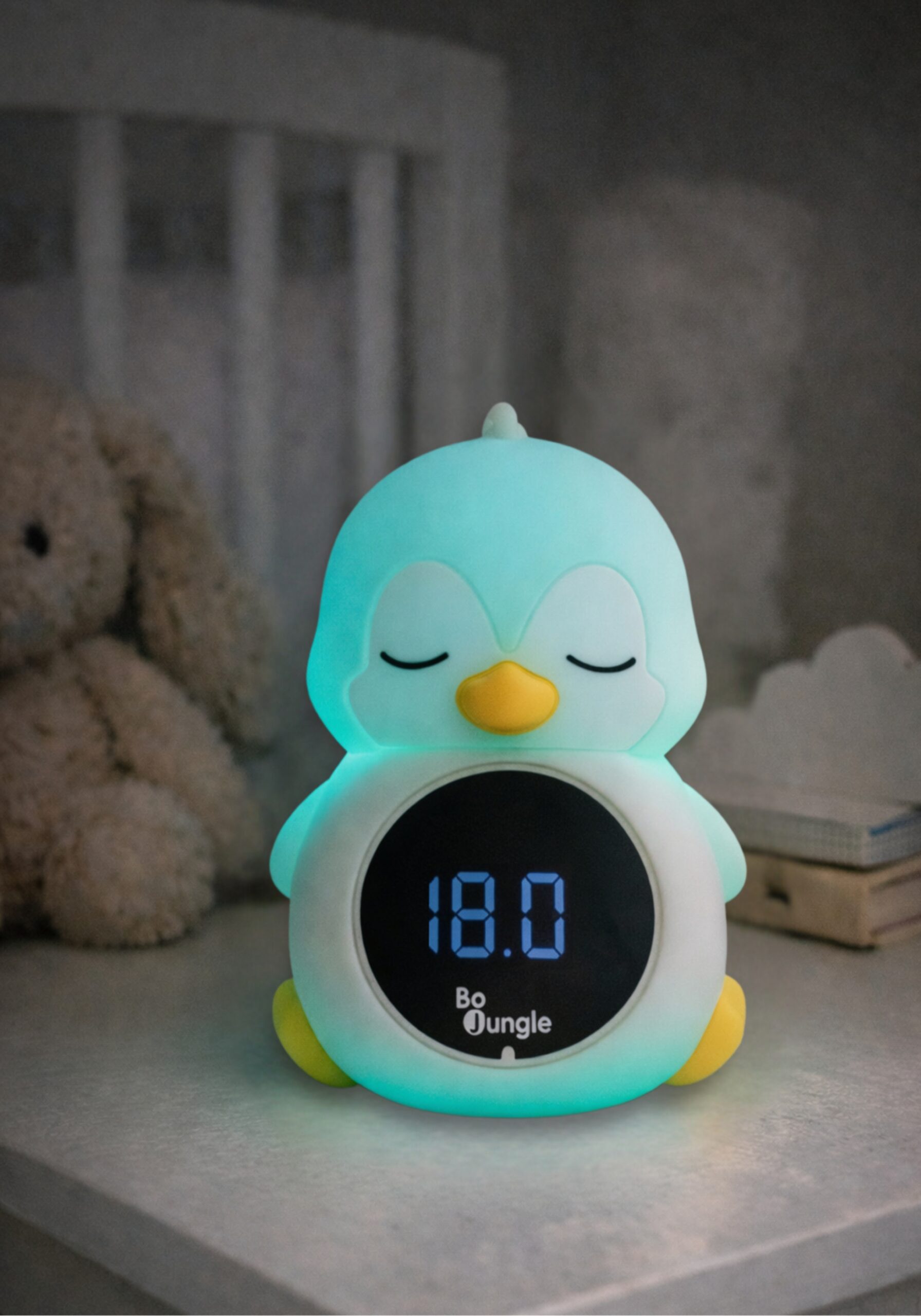BoJungle termometro bagnetto pinguino 3in1 con luce notte
