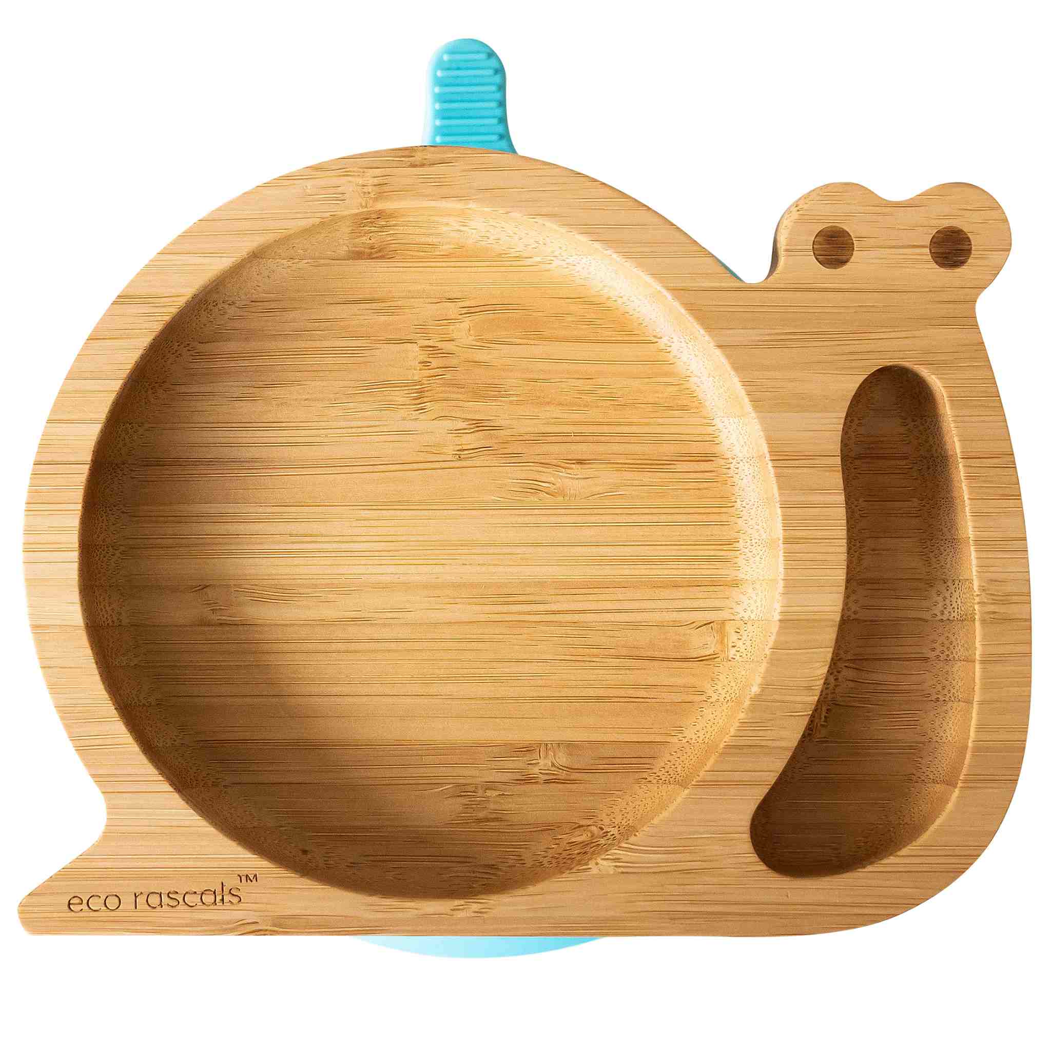 Eco Rascals Bamboo Plates Snail piatto lumaca con ventosa oro