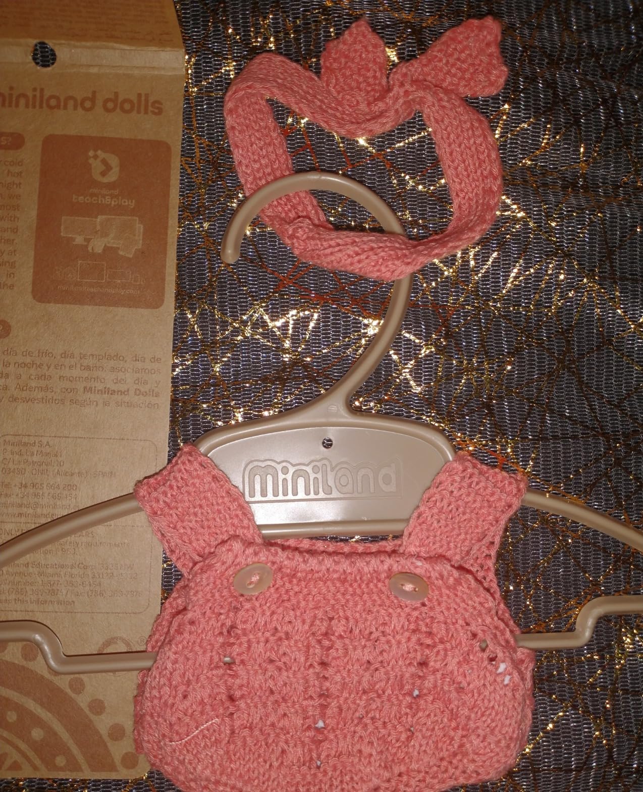 Miniland Dolls Conj Punto 21 cm tutina bambola blu