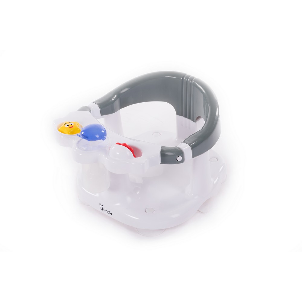 BoJungle B-Bath Seat seggiolino bagno grigio con ventose e giochi
