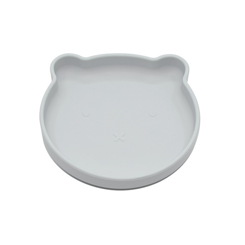 BoJungle Food Bear Grey piatto ventosa silicone orso