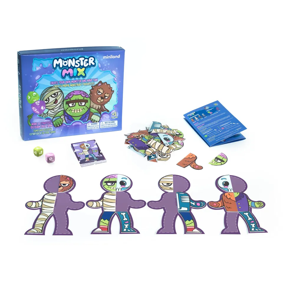 Miniland Monster Mix gioco da tavolo mostri dai 5 anni