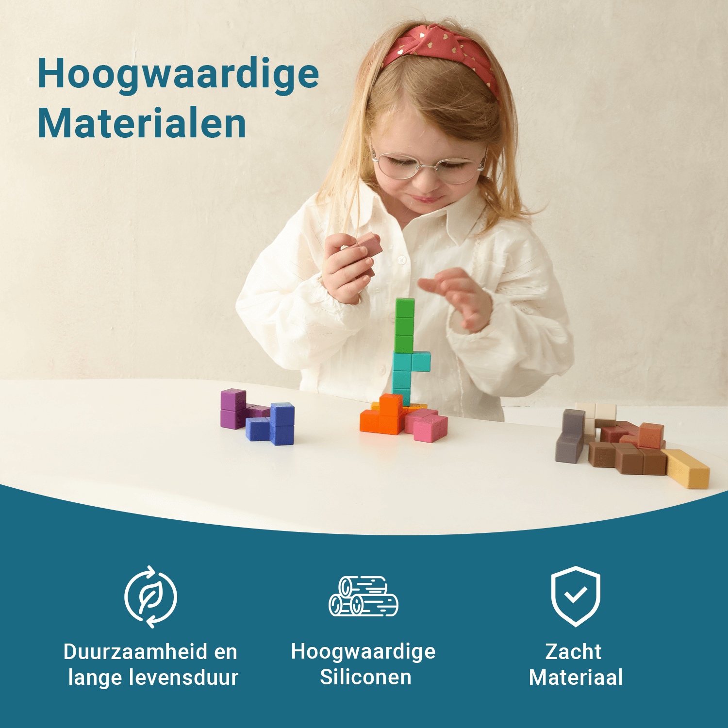 Youly Cubo Montessori Sensoriale Silicone Multi Senza BPA