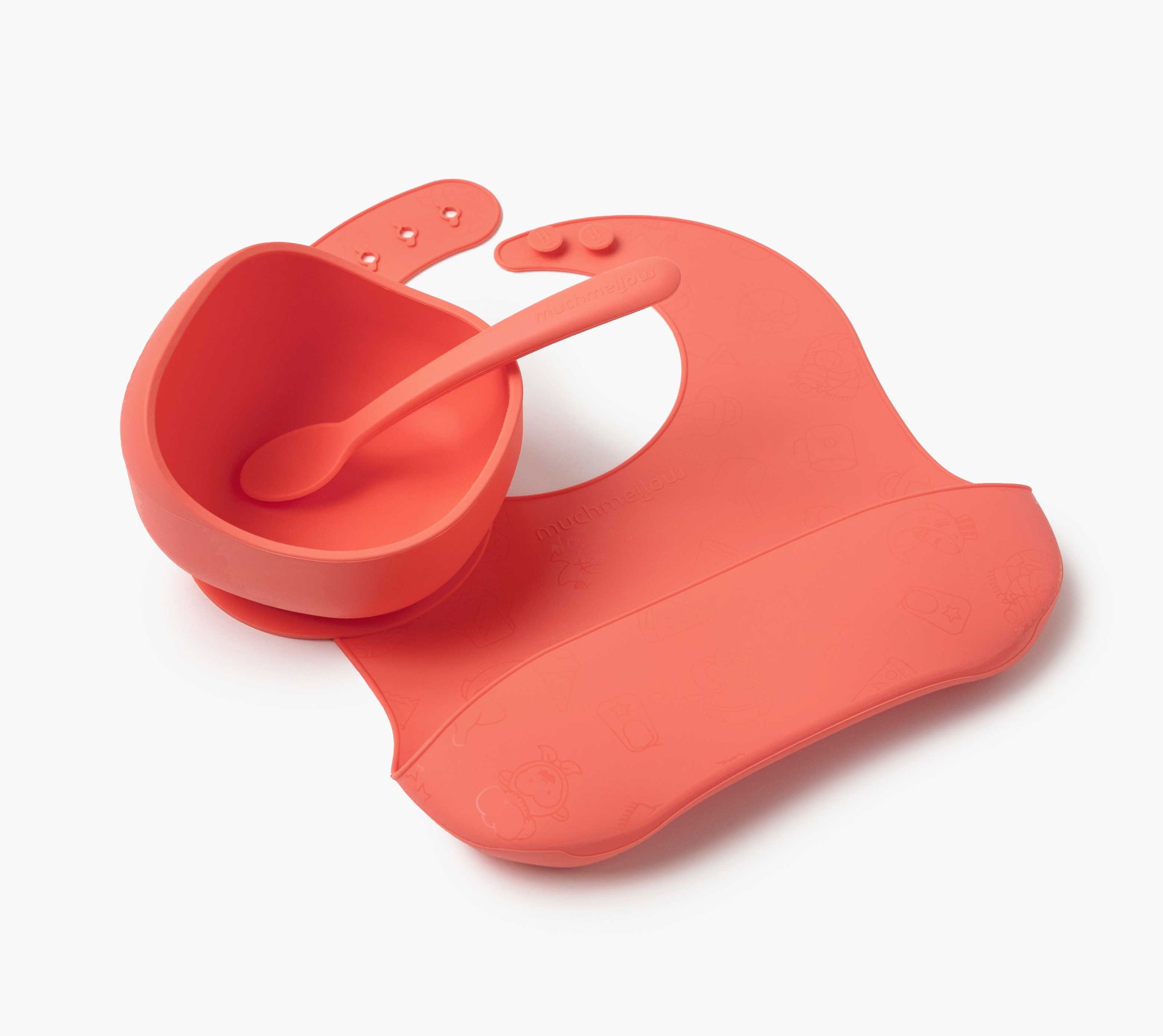 Muchmellow Pappa set pappa silicone ciotola cucchiaio bavaglino