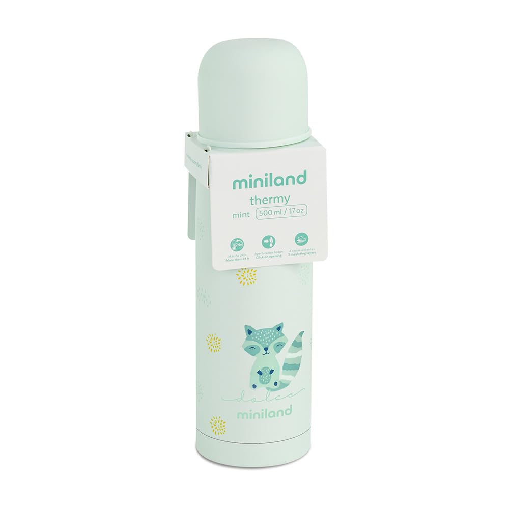 Miniland Thermy borraccia termica 500 ml Mint acciaio