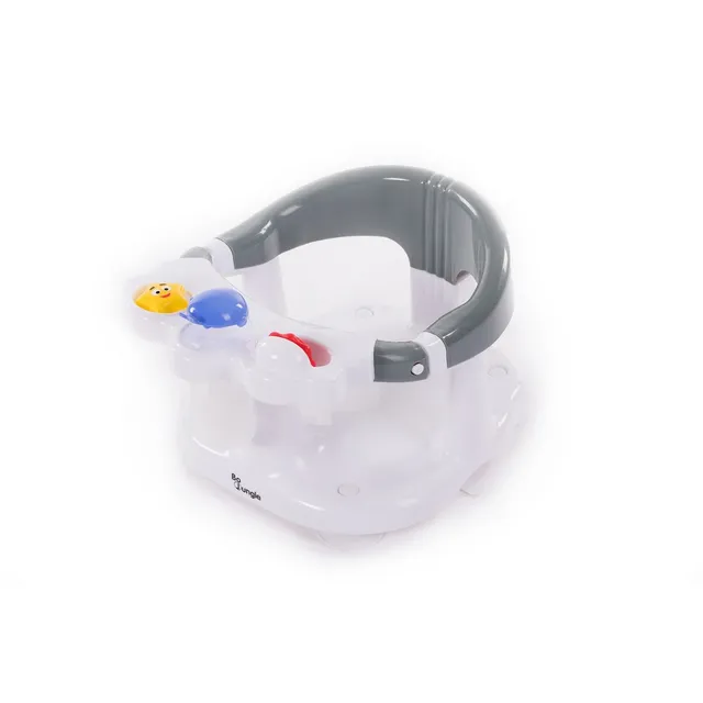 BoJungle B-Bath Seat seggiolino bagno grigio con ventose e giochi