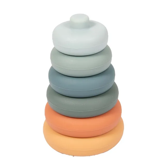 BoJungle Stacking Rounds torre impilabile silicone multicolore