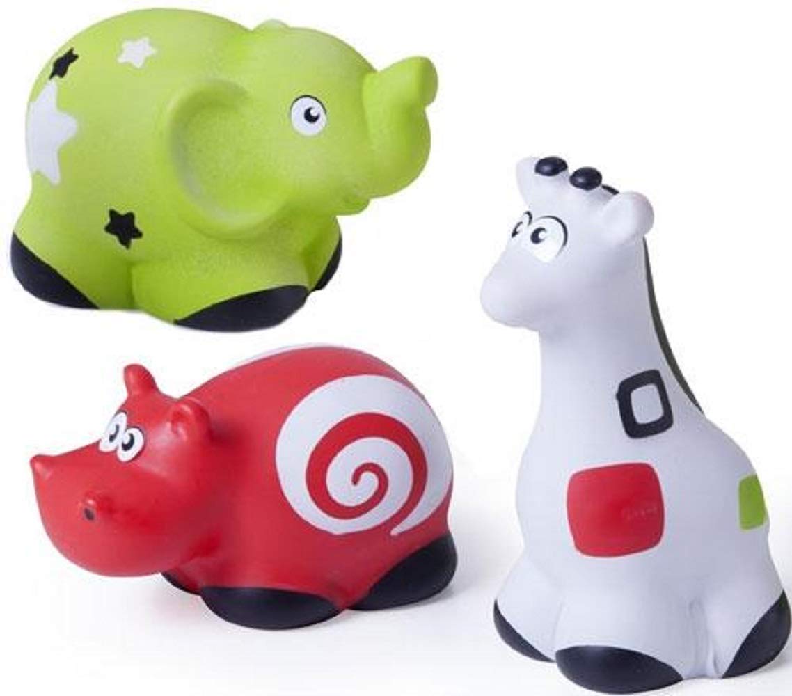 Miniland Prima infanzia Pettinos animali morbidi giraffa 3 pezzi