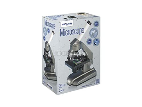 Miniland University microscopio bambini con custodia 10 cm scienze